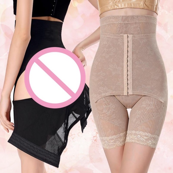 Black Body Shaper with drop down back. Size Large. New Girdle in Package. - Picture 6 of 13